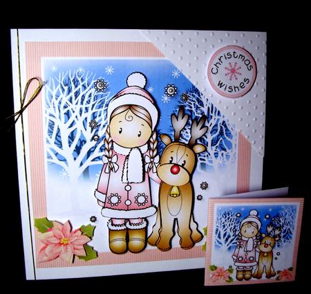 Chloe and Reindeer Topper Mini Kit by Dianne Jackson