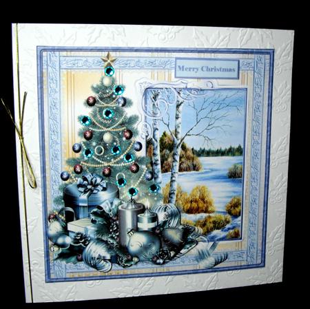 Peace at Christmas Card with Decoupage by Dianne Jackson