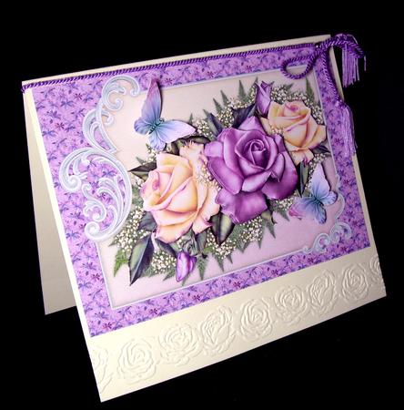 Heritage Roses Card Topper & Decoupage by Dianne Jackson