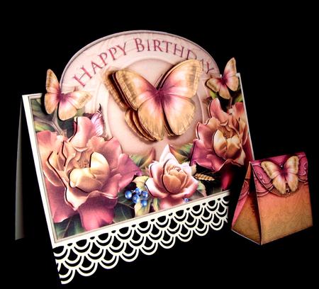 Plaque Card with Bag Butterfly by Dianne Jackson