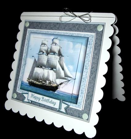 Blue Sailing Ship by Dianne Jackson