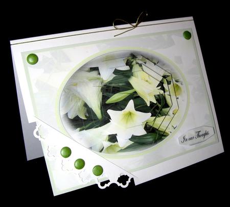 White Lilies Symathy by Dianne Jackson