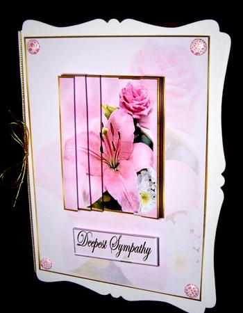 Pink Lily and Rose Side Stacker by Dianne Jackson