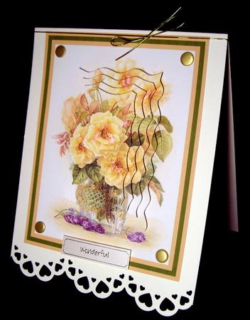 Vase of Peach Roses by Dianne Jackson