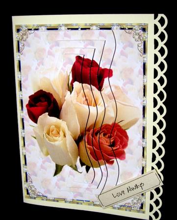Red and Peach Rose's by Dianne Jackson