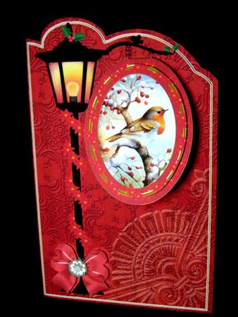 Red Robin 3D Opening Sign Card Mini Kit by Dianne Jackson