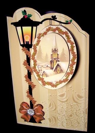 Snow Steeple 3D Opening Sign Card Mini Kit by Dianne Jackson