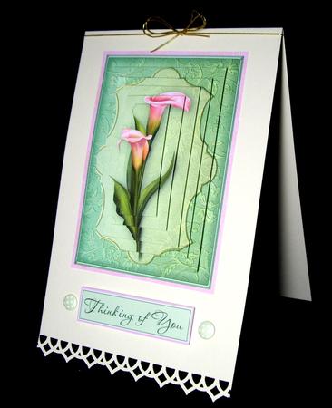Calla Lilies in the Spring - Pyramid by Dianne Jackson