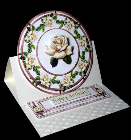 Antique Roses & Ivory Brocade by Dianne Jackson