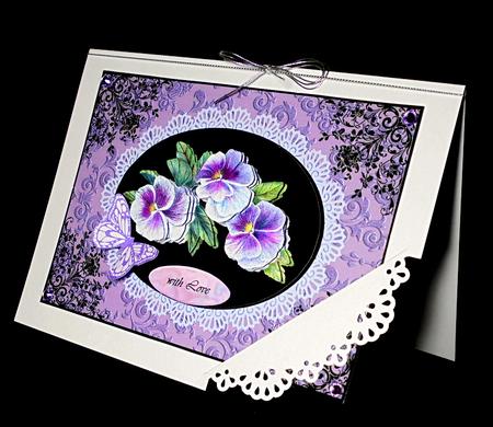 Filigree Pansies by Dianne Jackson