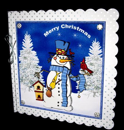 Sam the Snowman Card and Decoupage by Dianne Jackson