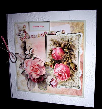 Romance Rose Card with Decoupage by Dianne Jackson