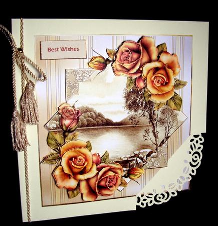Autumn Fall Card with Decoupage by Dianne Jackson