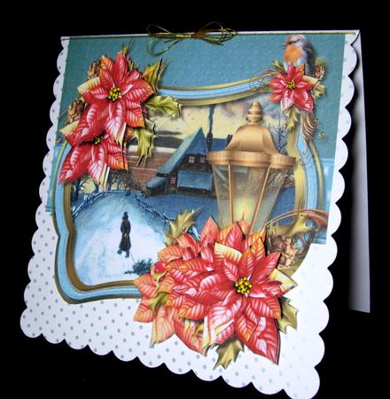 Beautiful Christmas Poinsettias 2 by Dianne Jackson