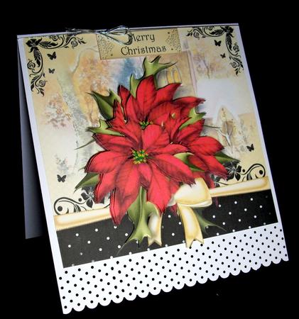 The Christmas Gift of Red Poinsettias by Dianne Jackson