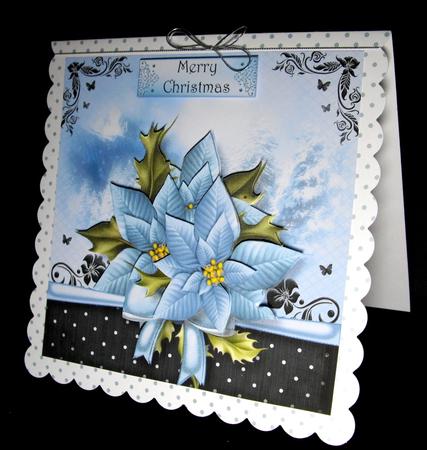The Christmas Gift of Blue Poinsettias by Dianne Jackson