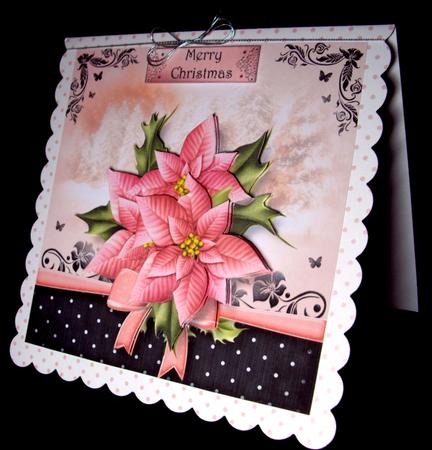 The Christmas Gift of Pink Poinsettias by Dianne Jackson