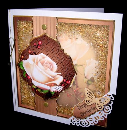 A Special Rose Fancy Border Card Mini Kit by Dianne Jackson