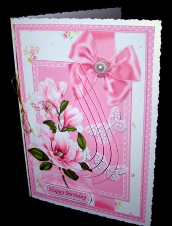 Flowers Bows and Butterflies Teardrop Pyramid by Dianne Jackson