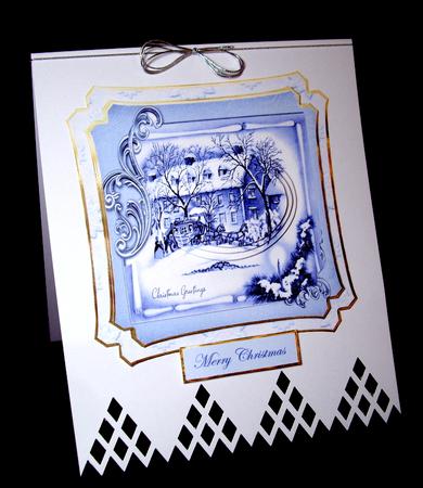 Vintage Blue Christmas by Dianne Jackson
