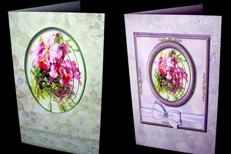 Lovely Lilac Orchids , Pyramid by Dianne Jackson