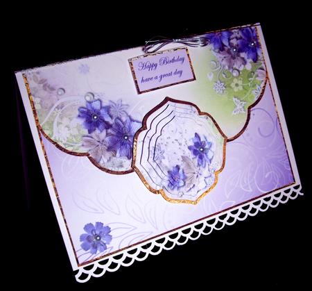 Daisy and Pearls Envelope Card by Dianne Jackson