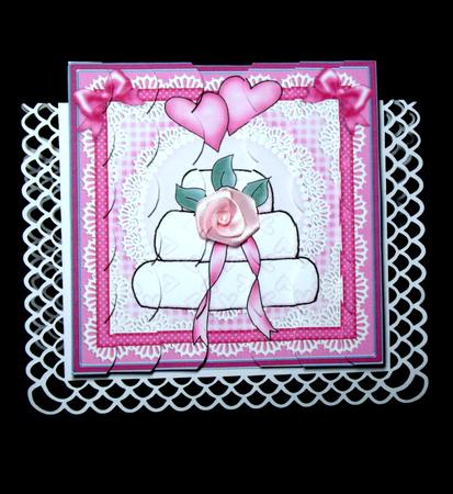 Wedding Cake Scallop Edge Side Stacker by Dianne Jackson