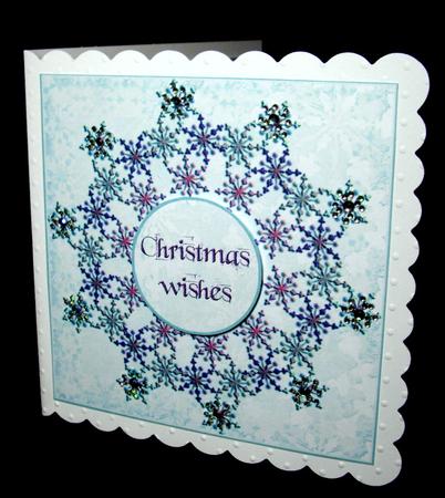 Christmas Snow Flake Wreath 3 by Dianne Jackson