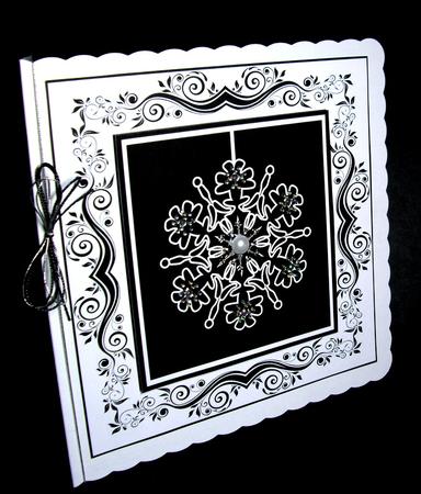 Elegant Monochrome Snowflake 2 by Dianne Jackson