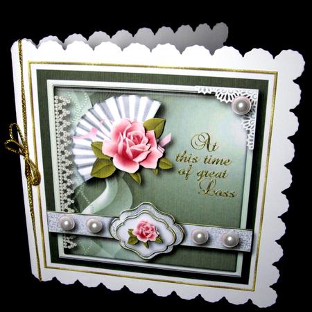 Time of Loss Sympathy Card Topper by Dianne Jackson