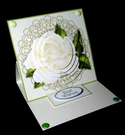 Roses & Pearls Easel Card Base 5 Mix N Match by Dianne Jackson