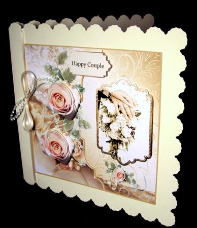 Wedding Flowers Card with Decoupage by Dianne Jackson