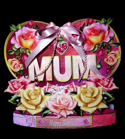 A Card for Mum - Mothers Day Shaped Card Mini Kit by Dianne Jackson