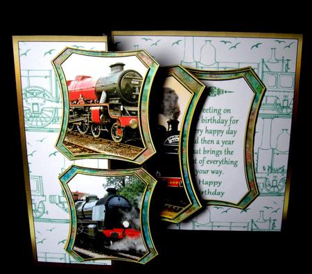 Fold Back Pop-up - Steam Trains by Dianne Jackson