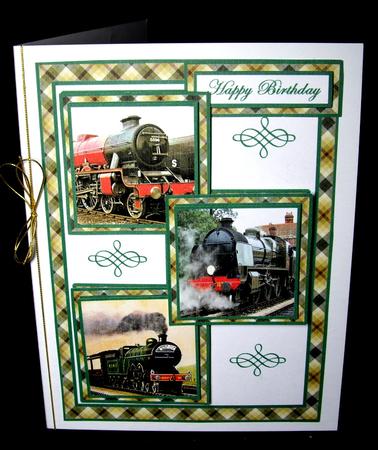 Three Squares - Steam Trains by Dianne Jackson