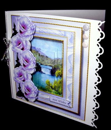 8x8 Mini Kit Beautiful Waterfall and Roses  by Dianne Jackson