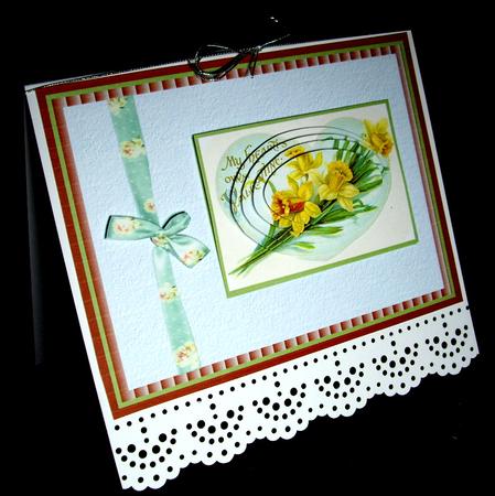 My Own Hearts Valentine with Daffodils by Dianne Jackson