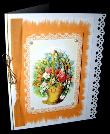 Whicker Basket of Flowers by Dianne Jackson