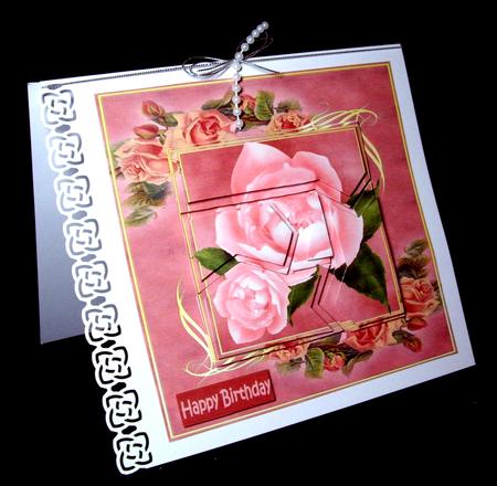 Pale Pink Rose Spiral Panels by Dianne Jackson