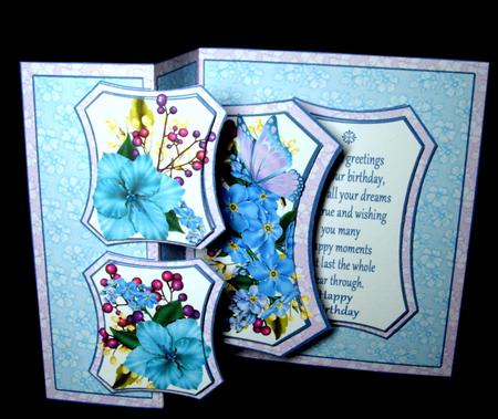 Fold Back Pop-up- Forget-me-nots by Dianne Jackson