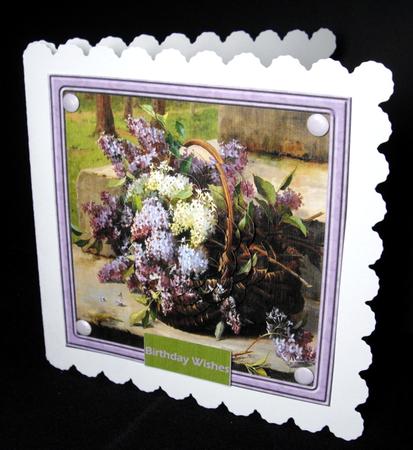 A Basket of Mixed Lilacs with Petal Stackers by Dianne Jackson