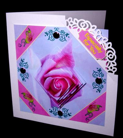 Pink Rose Diamond Pyramid by Dianne Jackson