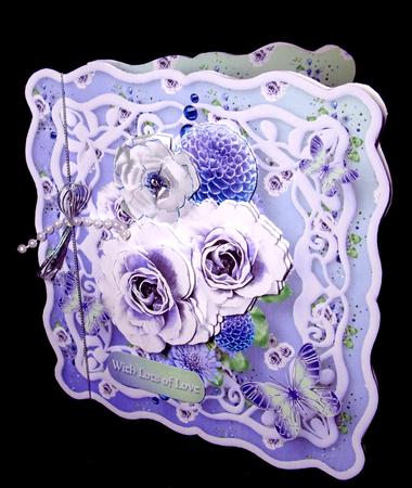 Lavender Posy Wavy Edge Card Mini Kit by Dianne Jackson