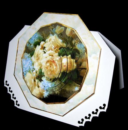 Variety of Flowers Card with a Topper and Pyramid by Dianne Jackson
