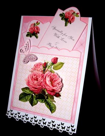 Pocket Card Vintage Roses by Dianne Jackson