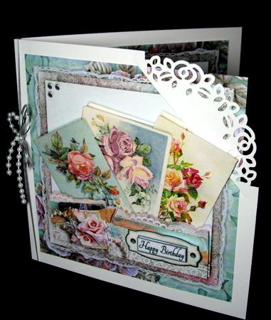 So Many Roses Cardtopper with Inlet 120 by Dianne Jackson