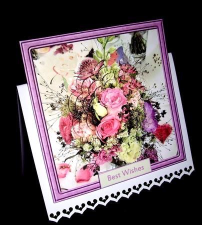 Table Decoration Flowers Card and Stacker by Dianne Jackson