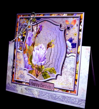 Walk in the Garden of Roses Cardtopper with Inlet 128 by Dianne Jackson