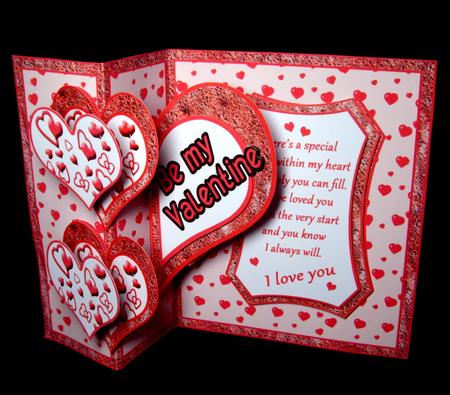 Fold Back Pop-up Valentine Hearts by Dianne Jackson