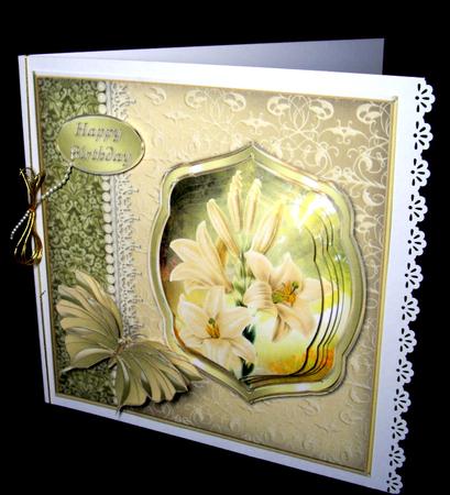 Lily Garden Lace and Pearls Card Mini Kit by Dianne Jackson